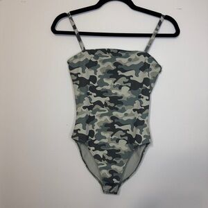 Spiritual Gangster Camo Print Bodysuit | Size S | New Without Tags